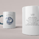 Waterverf Aquarius Astrology Zodiac | Monogram Koffiemok<br><div class="desc">Perfect voor vrienden en familie om ze een mooie dag te wensen wanneer ze een jaartje ouder worden. Elegant waterverf zodiac op de voorkant met de naam van de geadresseerde en verjaardags- en zodiac-gebarentekenmerken op de achterkant. Voeg uw douanetekst aan dit ontwerp toe door de "Edit this design sjabloon"vakjes op...</div>