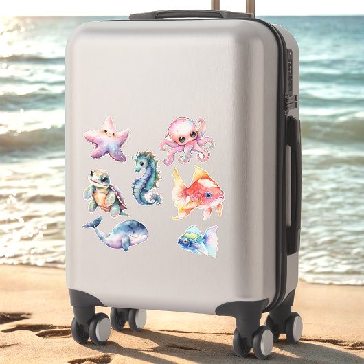 Waterverf Aquatic Friends Sticker