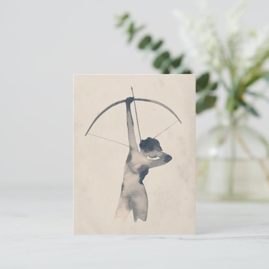 Waterverf Archeress Briefkaart (Staand voorkant)