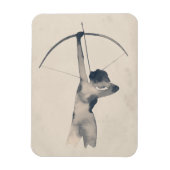 Waterverf Archeress Magneet (Verticaal)