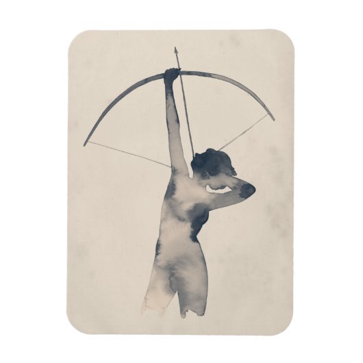 Waterverf Archeress Magneet (Verticaal)