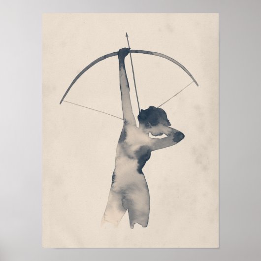 Waterverf Archeress Poster (Voorkant)