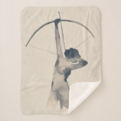 Waterverf Archeress Sherpa Deken (Voorkant)