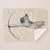 Waterverf Archeress Sherpa Deken (Voorkant (horizontaal))