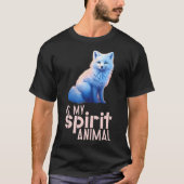 Waterverf Arctic Fox is mijn Spirit Animal T-shirt (Voorkant)