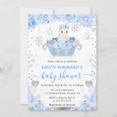 Waterverf Arctic Owl Floral Baby shower Kaart (Voorkant)