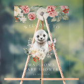 Waterverf Arctic Seal Baby shower Welkom Acryl Bord (Neutraal)