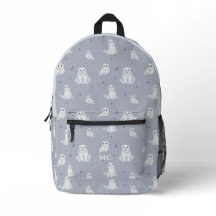 Waterverf Arctische Dieren Blauwe Monogram Kindere
