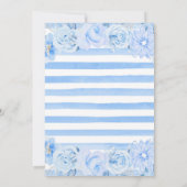 Waterverf Arctische Dieren Floral Baby shower Kaart (Achterkant)