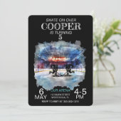 Waterverf Arena Hockey Thema Verjaardag Kaart (Staand voorkant)