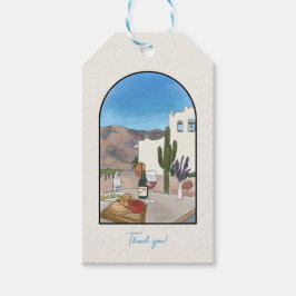Waterverf Argentinië Cadeaulabel