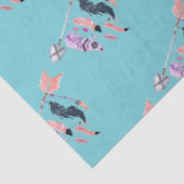 Waterverf Arrow en Feathers Tissuepapier (Detail)