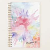 Waterverf Art Attack Custom Handtekening niet-geda Planner (Voorkant)