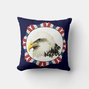 Waterverf Art Bald Eagle Bird, VS Kussen