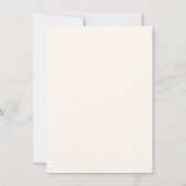 Waterverf Art Cute Mushroom en Flowers Aankondiging (Achterkant)