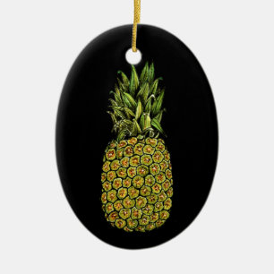 Waterverf Art Cute Pineappel Keramisch Ornament