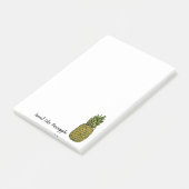 Waterverf Art Cute Pineappel Post-it® Notes (Schuin)