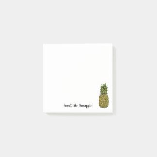 Waterverf Art Cute Pineappel Post-it® Notes