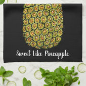 Waterverf Art Cute Pineappel Theedoek (Gevouwen)
