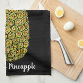 Waterverf Art Cute Pineappel Theedoek (Quarter Fold)