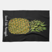 Waterverf Art Cute Pineappel Theedoek (Horizontaal)