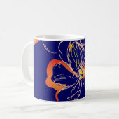 Waterverf Art Deco Flower Koffiemok (Voorkant links)