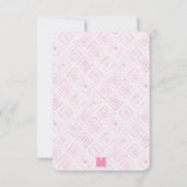 Waterverf Art Deco Palm Beach stoel Bedankkaart (Achterkant)