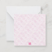 Waterverf Art Deco Palm Beach stoel behuizing Notitiekaartje (Achterkant)