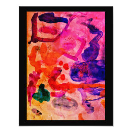 Waterverf Art. Foto Afdruk