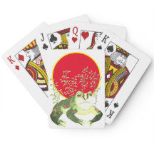 Waterverf Art Green Frog