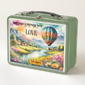 Waterverf Art Hete Luchtballon Reizen (Voorkant)