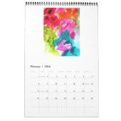 Waterverf Art kalender door Sacha Grossel (Feb 2026)