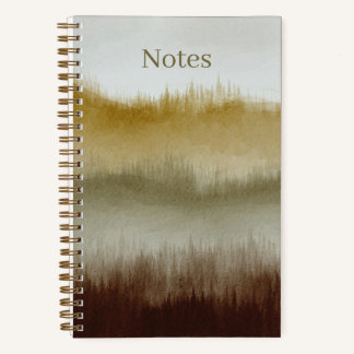 Waterverf Art Notitieboek | 5.5 x 8.5 | Bruin