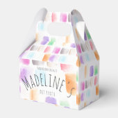 Waterverf Art Party Birthday Colorful Abstract Bedankdoosjes (Voorkant Zijde)