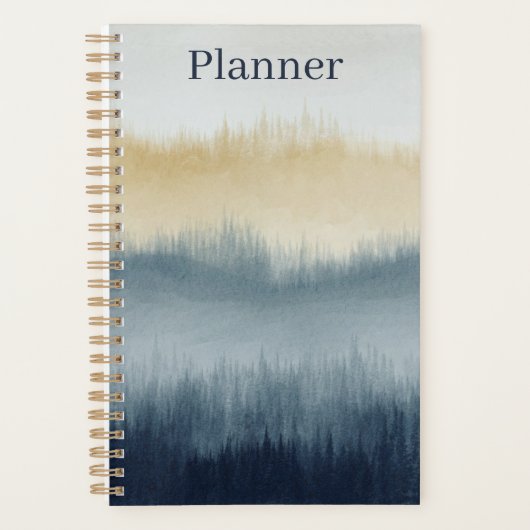 Waterverf Art Planner | 5,5x8,5 | Blauw (Voorkant)