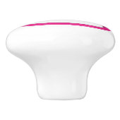 Waterverf art roze schommelpaard knop (Zijkant)