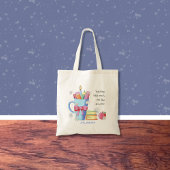 Waterverf Art Teacher Canvas tas met Quote