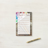 Waterverf Art Teacher Roos Gold om lijst uit te vo Post-it® Notes (Op bureau)