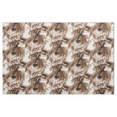 Waterverf Art Uil Face Fabric Stof (Fat Quarter)