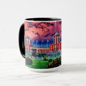 Waterverf Art Windy City van Navy Pier Chicago 192 Mok (Voorkant links)