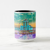 Waterverf Art Windy City van Navy Pier Chicago 192 Mok (Midden)