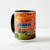 Waterverf Art Windy City van Navy Pier Chicago 192 Mok (Voorkant links)