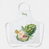 Waterverf Artichoke  Schort (Voorkant)