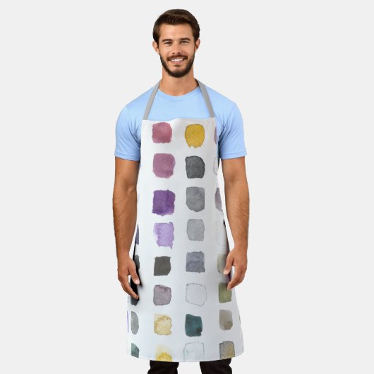 Waterverf artiest schort (Gedragen)