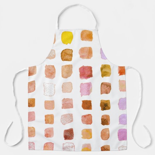 Waterverf Artist Terracotta Schort (Voorkant)