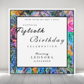 Waterverf Artistic Flowers ANY Surprise Verjaardag Kaart