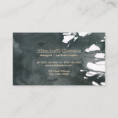 Waterverf artistiek expressief visitekaartje (Achterkant)