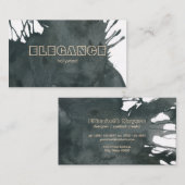 Waterverf artistiek expressief visitekaartje (Voorkant / Achterkant)