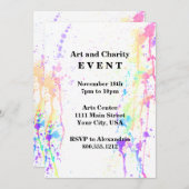 Waterverf: Artistieke aangepaste gebeurtenis uitvo Kaart (Voorkant / Achterkant)