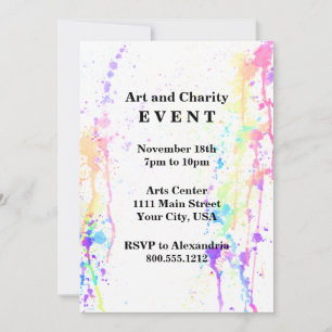 Waterverf: Artistieke aangepaste gebeurtenis uitvo Kaart